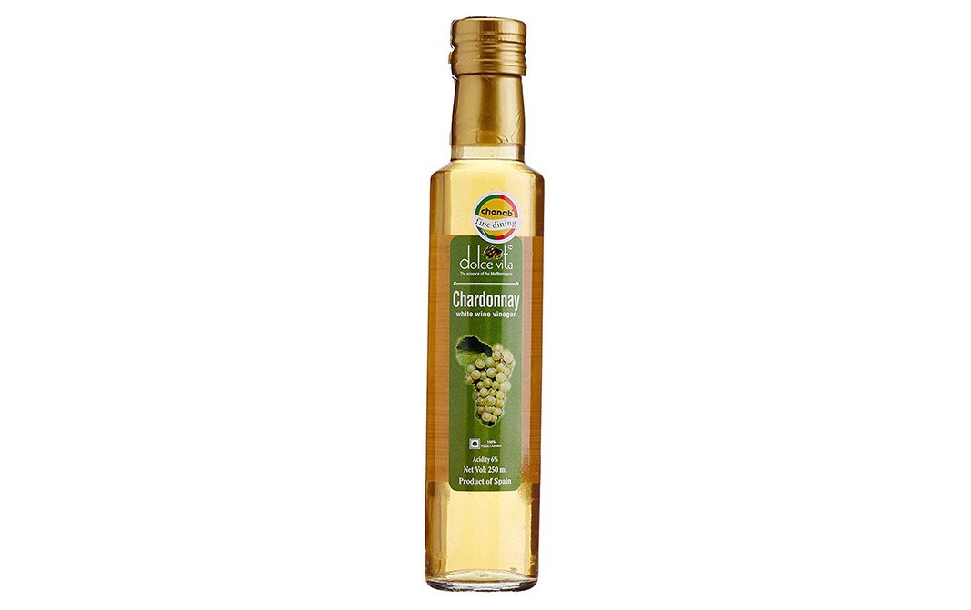 Dolce Vita Chardonnay White Wine Vinegar   Glass Bottle  250 millilitre